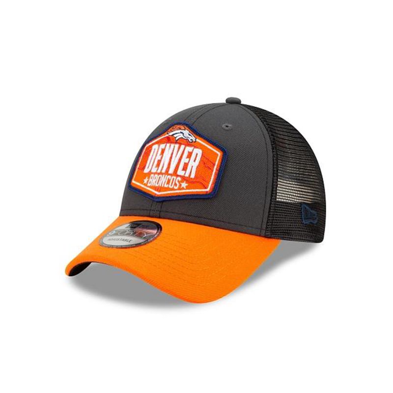 NFL Denver Broncos Draft 9Forty Adjustable (OEP4009) - Grey New Era Caps